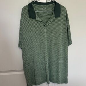 BCG Green Striped Men's Polo Shirt